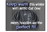 Keep warm this winter with Arctic Cat gear. Men's hoodies are the perfect fit.