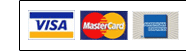 We accept Visa, MasterCard, and American Express.