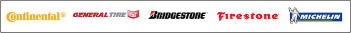 We carry Continental, General, Bridgestone, Firestone, and Michelin.