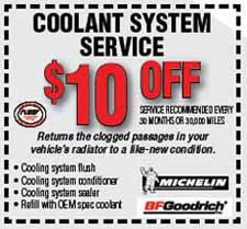 Coolant System Service - $10 OFF
