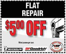Flat Repair - $5 OFF