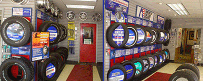 Store front and showroom pictures of Curtis Oil