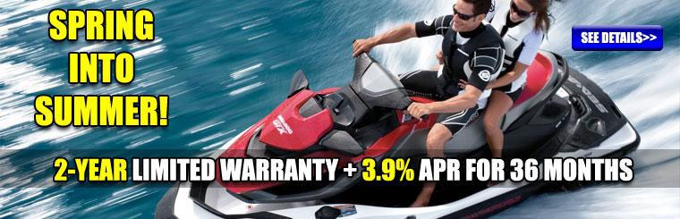 Spring Into Summer! 2-year limited warranty as low as 3.9% APR for 36 months.