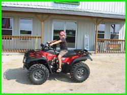 Kid on an ATV