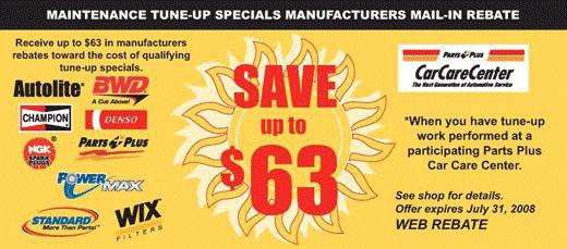 Parts Plus Maintenance Tune Up Special Parts Plus Maintenance Tune Up Special