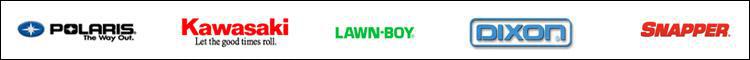 We carry great products from Polaris, Kawasaki, Lawn Boy, Dixon, and Snapper.