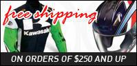 Free shipping on orders of $250 and up.
