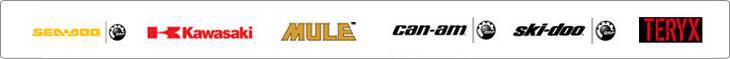 We carry products from Sea-Doo, Kawasaki, Mule, Can-Am, Ski-Doo and Teryx.