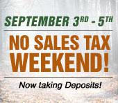 No Sales Tax Weekend!