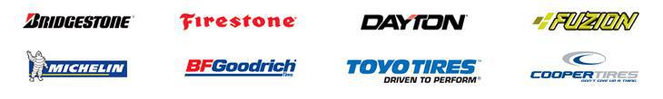 We carry products from Bridgestone, Firestone, Dayton, Fuzion, Michelin, BFGoodrich, Toyo, and Cooper