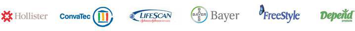 We carry products from Hollister, ConvaTec, LifeScan, Bayer, FreeStyle, and Depend.