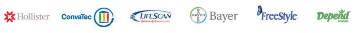 We carry products from Hollister, ConvaTec, LifeScan, Bayer, FreeStyle, and Depend.