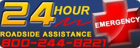 24 Hour Emergency Roadside Assistance. 800-244-8221