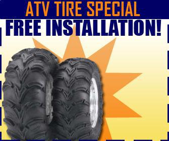 ATV Tire Special: Free installation!