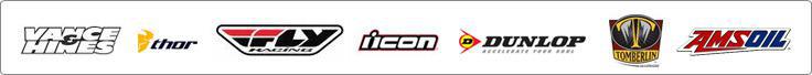 We proudly carry Vance & Hines, Thor, Fly Racing, Icon, Dunlop, and Tomberlin.