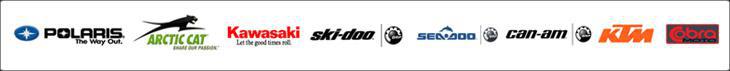 We proudly carry products from Polaris, Arctic Cat, Kawasaki, Ski-Doo, Sea-Doo, Can-Am, KTM, and Cobra.