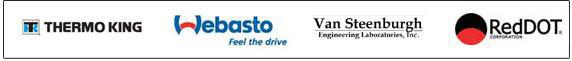 We carry Thermo King, Webasto, Van Steenburgh, and RedDOT products.