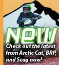 New: Check out the latest from Arctic Cat, BRP, and Scag now!