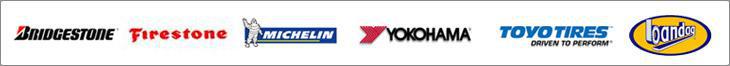We carry Bridgestone, Firestone, Michelin, Yokohama, Toyo, and Bandag products.