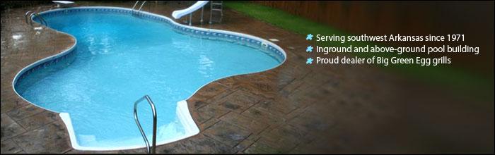 Backyard Pools & Spas has been serving southwest Arkansas since 1971. We build inground and above-ground pools. We are a proud dealer of Big Green Egg grills.