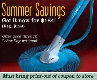 Summer Savings. Get it now for $184! Regular $199. Offer good through Labor Day weekend. Must bring print-out of coupon to store.