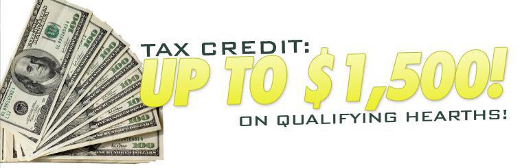 Get up to $1,500 tax credit on qualifying hearths!