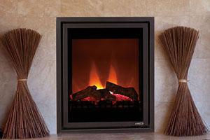 MPE-27—This is a sleek, top of the line electric fireplace *Burning Showroom Display*
