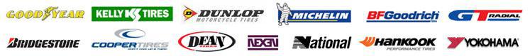 We carry products from Goodyear, Dunlop, Nexen, American Racing, Yokohama, Kelly, Cooper, Hankook, Michelin, BFGoodrich, Dean, GT, National, KMC, Moto Metal, and XD.