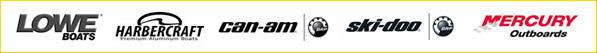 We carry Lowe Boats, Harbercraft, Can-Am, Ski-Doo, and Mercury products.