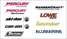 We carry Mercury, Ski-Doo, Can-Am, HarberCraft, Lowe, Suncruiser, Triton, and Alumarine products.