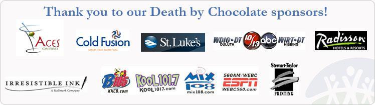 Thank you to our Death by Chocolate sponsers!