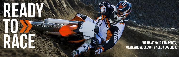 We have your KTM parts, gear, and accessory needs covered.
