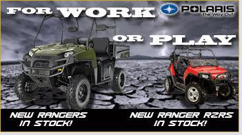 For work or play! New Rangers in stock! New Ranger RZRs in stock!