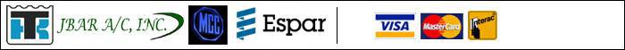 We carry products from Thermo King, JBAR A/C, Inc., MCC, and Espar. We Accept Visa, MasterCard, and Interac.
