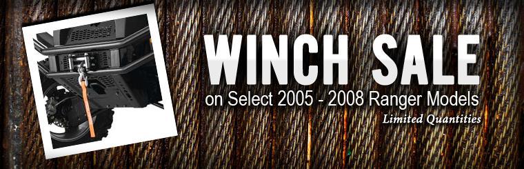 Check out our winch sale on select 2005 to 2008 Ranger models.