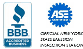 We are accredited by the BBB and we are ASE certified.