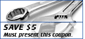 Save $5. Must present this coupon.