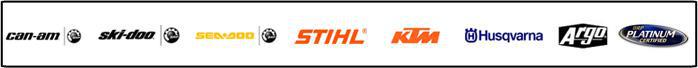 We carry Can-Am, Ski-Doo, Sea-Doo, STIHL, KTM, Husqvarna, Argo, and Platinum products!