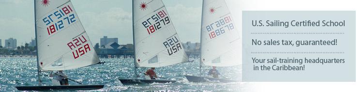 U.S. Sailing Certified School. No sales tax, guaranteed! Your sail-training headquarters in the Caribbean!