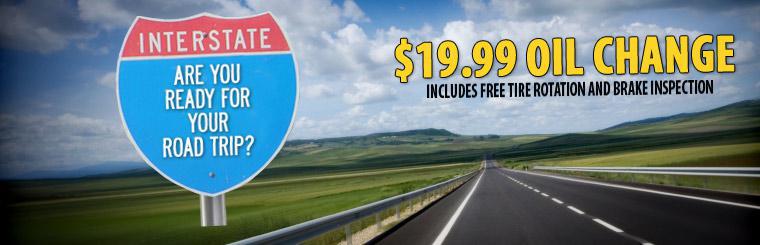 Oil Change: $19.99