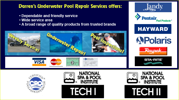 Brands we carry: Jandy, Pentair, Hayward, Polaris, Raypak, Sta-Rite.