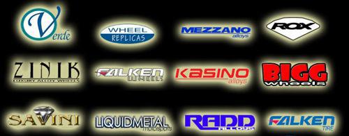 We carry Verde, Wheel Replicas, Mezzano Alloys, Rox, Zinik, Falken Wheels, Kasino Alloys, Bigg Wheels, Savini, Liquid Metal, Radd Alloys, Falken Tire