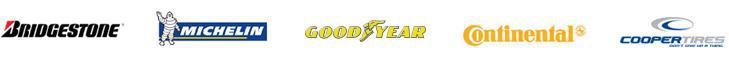 We carry products from Bridgestone, Michelin, Goodyear, Continental, and Cooper Tires.