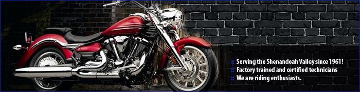 Serving the Shenandoah Valley since 1961. Factory trained and certified technicians. We are riding enthusiasts.