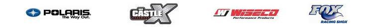 We carry products from Polaris, Castle X, Wiseco, and Fox Shox.