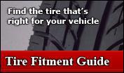 Tire Fitment Guide - Find the tire that's right for your vehicle