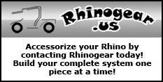 Rhinogear.us - Accessorize your Rhino by contacting Rhinogear today! Build your complete system one piece at a time!