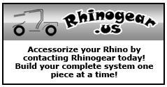 Rhinogear.us - Accessorize your Rhino by contacting Rhinogear today! Build your complete system one piece at a time!