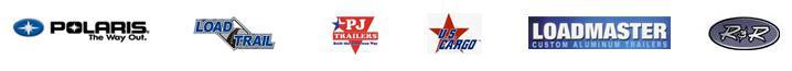 We carry products from Polaris, Load Trail, PJ Trailers, U.S. Cargo, Loadmaster, and R&R.