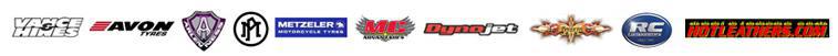 We carry Vance & Hines, Avon Tyres, Arlen Ness, Performance Machine, Metzeler, MC Advantage, Dynojet, Fat Baggers, RC Components, and Hotleathers.com products.